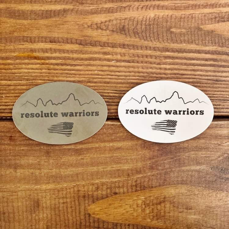 Oval Resolute Warriors Sticker